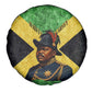 Marcus Garvey Spare Tire Cover Jamaican Flag Theme African Fist Civil Rights Symbol Pan African Tribute Design - African Pride