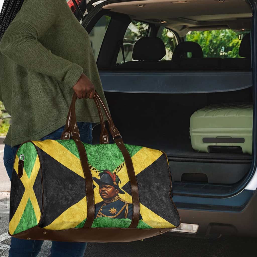 Marcus Garvey Travel Bag Jamaican Flag Theme African Fist Civil Rights Symbol Pan African Tribute Design - African Pride