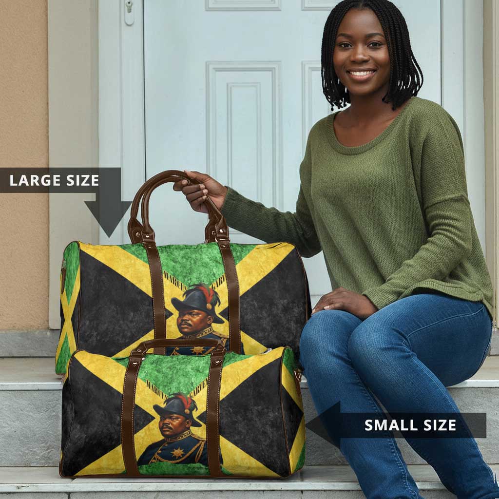 Marcus Garvey Travel Bag Jamaican Flag Theme African Fist Civil Rights Symbol Pan African Tribute Design - African Pride