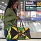 Marcus Garvey Travel Bag Jamaican Flag Theme African Fist Civil Rights Symbol Pan African Tribute Design - African Pride