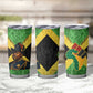 Marcus Garvey Tumbler Cup Jamaican Flag Theme African Fist Civil Rights Symbol Pan African Tribute Design - African Pride