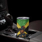 Marcus Garvey Tumbler Cup Jamaican Flag Theme African Fist Civil Rights Symbol Pan African Tribute Design - African Pride