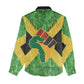 Marcus Garvey Women Casual Shirt Jamaican Flag Theme African Fist Civil Rights Symbol Pan African Tribute Design - African Pride