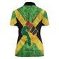 Marcus Garvey Women Polo Shirt Jamaican Flag Theme African Fist Civil Rights Symbol Pan African Tribute Design TS04