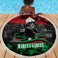 Marcus Garvey Beach Blanket Collage Design Progress Is the Attraction Quote Pan African Movement Tribute - African Pride