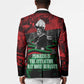 Marcus Garvey Blazer Collage Design Progress Is the Attraction Quote Pan African Movement Tribute - African Pride