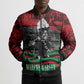 Marcus Garvey Bomber Puffer Jacket Collage Design Progress Is the Attraction Quote Pan African Movement Tribute - African Pride