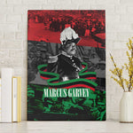 Marcus Garvey Canvas Wall Art Collage Design Progress Is the Attraction Quote Pan African Movement Tribute - African Pride
