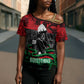 Marcus Garvey Cross Shoulder Shirt Collage Design Progress Is the Attraction Quote Pan African Movement Tribute - African Pride