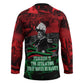 Marcus Garvey Hockey Jersey Collage Design Progress Is the Attraction Quote Pan African Movement Tribute - African Pride