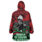Marcus Garvey Kid Wearable Blanket Hoodie Collage Design Progress Is the Attraction Quote Pan African Movement Tribute - African Pride
