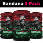 Marcus Garvey Neck Gaiter Collage Design Progress Is the Attraction Quote Pan African Movement Tribute - African Pride
