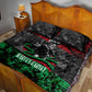 Marcus Garvey Quilt Bed Set Collage Design Progress Is the Attraction Quote Pan African Movement Tribute - African Pride