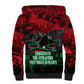 Marcus Garvey Sherpa Hoodie Collage Design Progress Is the Attraction Quote Pan African Movement Tribute - African Pride