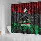 Marcus Garvey Shower Curtain Collage Design Progress Is the Attraction Quote Pan African Movement Tribute - African Pride