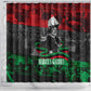 Marcus Garvey Shower Curtain Collage Design Progress Is the Attraction Quote Pan African Movement Tribute - African Pride