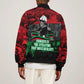 Marcus Garvey Sleeve Zip Bomber Jacket Collage Design Progress Is the Attraction Quote Pan African Movement Tribute - African Pride