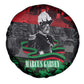 Marcus Garvey Spare Tire Cover Collage Design Progress Is the Attraction Quote Pan African Movement Tribute - African Pride