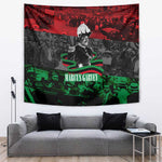 Marcus Garvey Tapestry Collage Design Progress Is the Attraction Quote Pan African Movement Tribute - African Pride