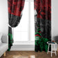 Marcus Garvey Window Curtain Collage Design Progress Is the Attraction Quote Pan African Movement Tribute - African Pride