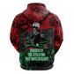 Marcus Garvey Zip Hoodie Collage Design Progress Is the Attraction Quote Pan African Movement Tribute - African Pride
