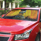Marcus Garvey Auto Sun Shade Yellow African Pattern Design Pan African Flag Civil Rights Movement Tribute - African Pride