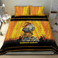 Marcus Garvey Bedding Set Yellow African Pattern Design Pan African Flag Civil Rights Movement Tribute - African Pride