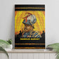 Marcus Garvey Canvas Wall Art Yellow African Pattern Design Pan African Flag Civil Rights Movement Tribute - African Pride