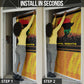 Marcus Garvey Door Cover Yellow African Pattern Design Pan African Flag Civil Rights Movement Tribute - African Pride