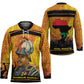 Marcus Garvey Hockey Jersey Yellow African Pattern Design Pan African Flag Civil Rights Movement Tribute - African Pride