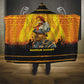 Marcus Garvey Hooded Blanket Yellow African Pattern Design Pan African Flag Civil Rights Movement Tribute - African Pride