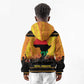 Marcus Garvey Kid Hoodie Yellow African Pattern Design Pan African Flag Civil Rights Movement Tribute - African Pride