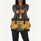 Marcus Garvey Leather Bag Yellow African Pattern Design Pan African Flag Civil Rights Movement Tribute - African Pride