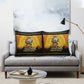 Marcus Garvey Pillow Cover Yellow African Pattern Design Pan African Flag Civil Rights Movement Tribute - African Pride