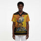 Marcus Garvey Scrub Top Yellow African Pattern Design Pan African Flag Civil Rights Movement Tribute - African Pride