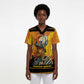 Marcus Garvey Scrub Top Yellow African Pattern Design Pan African Flag Civil Rights Movement Tribute - African Pride