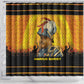 Marcus Garvey Shower Curtain Yellow African Pattern Design Pan African Flag Civil Rights Movement Tribute - African Pride