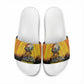 Marcus Garvey Slide Sandals Yellow African Pattern Design Pan African Flag Civil Rights Movement Tribute - African Pride