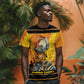 Marcus Garvey T shirt Yellow African Pattern Design Pan African Flag Civil Rights Movement Tribute TS04