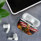 Harriet Tubman AirPods Case American Flag Background Underground Railroad Quote Powerful Civil Rights - African Pride