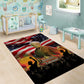 Harriet Tubman Area Rug American Flag Background Underground Railroad Quote Powerful Civil Rights - African Pride