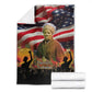 Harriet Tubman Blanket American Flag Background Underground Railroad Quote Powerful Civil Rights - African Pride