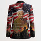 Harriet Tubman Blazer American Flag Background Underground Railroad Quote Powerful Civil Rights - African Pride