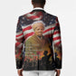 Harriet Tubman Blazer American Flag Background Underground Railroad Quote Powerful Civil Rights - African Pride