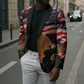 Harriet Tubman Blazer American Flag Background Underground Railroad Quote Powerful Civil Rights - African Pride