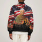 Harriet Tubman Bomber Jacket American Flag Background Underground Railroad Quote Powerful Civil Rights - African Pride