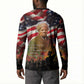 Harriet Tubman Button Sweatshirt American Flag Background Underground Railroad Quote Powerful Civil Rights