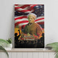 Harriet Tubman Canvas Wall Art American Flag Background Underground Railroad Quote Powerful Civil Rights - African Pride