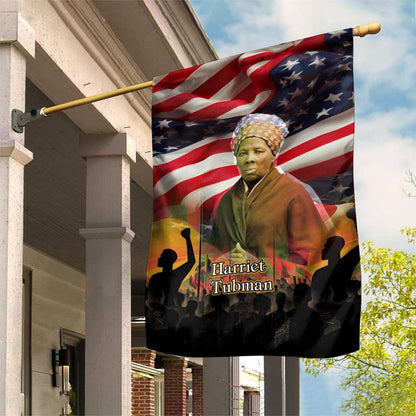 Harriet Tubman Garden Flag American Flag Background Underground Railroad Quote Powerful Civil Rights - African Pride