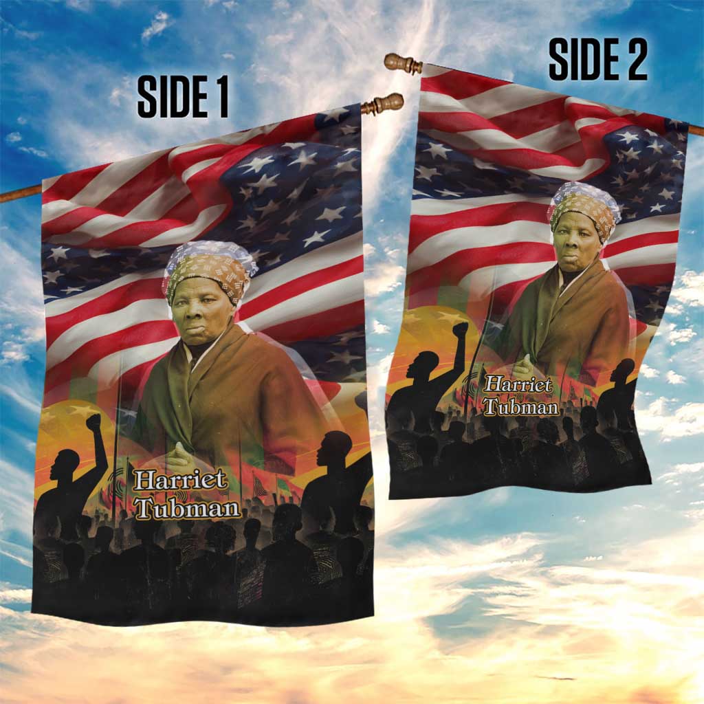 Harriet Tubman Garden Flag American Flag Background Underground Railroad Quote Powerful Civil Rights - African Pride